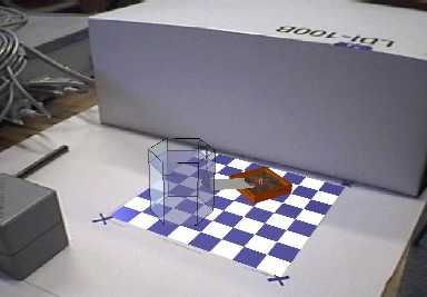 scene showing an augmented image